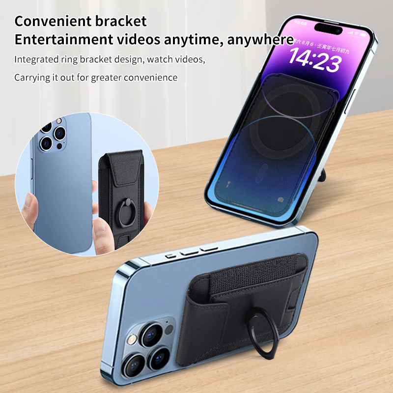 Phone Accessories Online - For Magsafe Magnetic Leather Wallet For