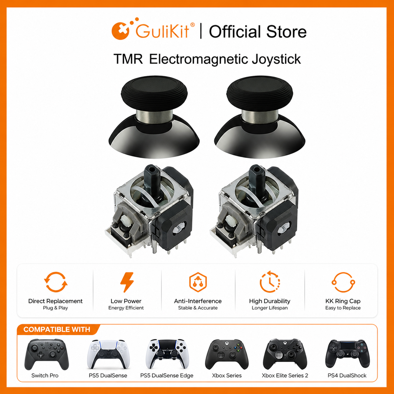Xbox Phone Accessories - GuliKit TMR Joystick with Stick Cap