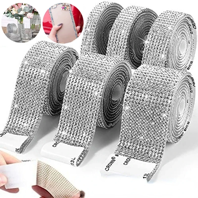 Self Adhesive Crystal Rhinesto - Phone Accessories For Your Car review and price