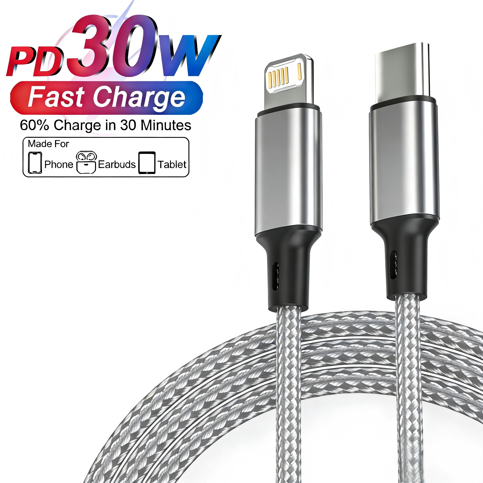 PD 30W USB Cable For iPhone 14 - Phone Accessories Online review and price