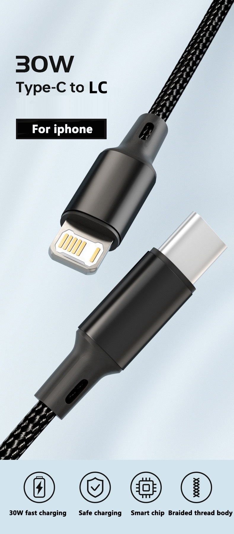 PD 30W USB Cable For iPhone 14 - Phone Accessories Online review and price