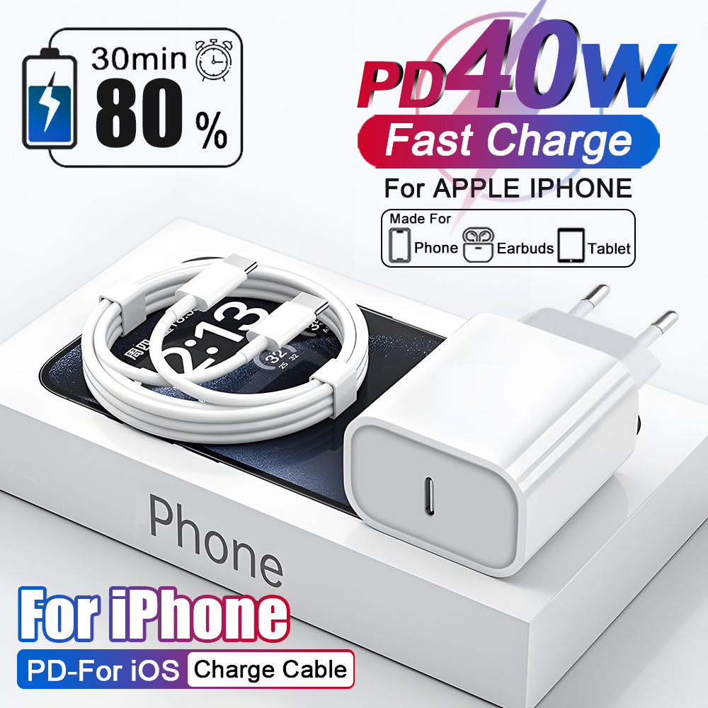 US EU Adapter PD 40W Fast Char - Phone Accessories Online review and price