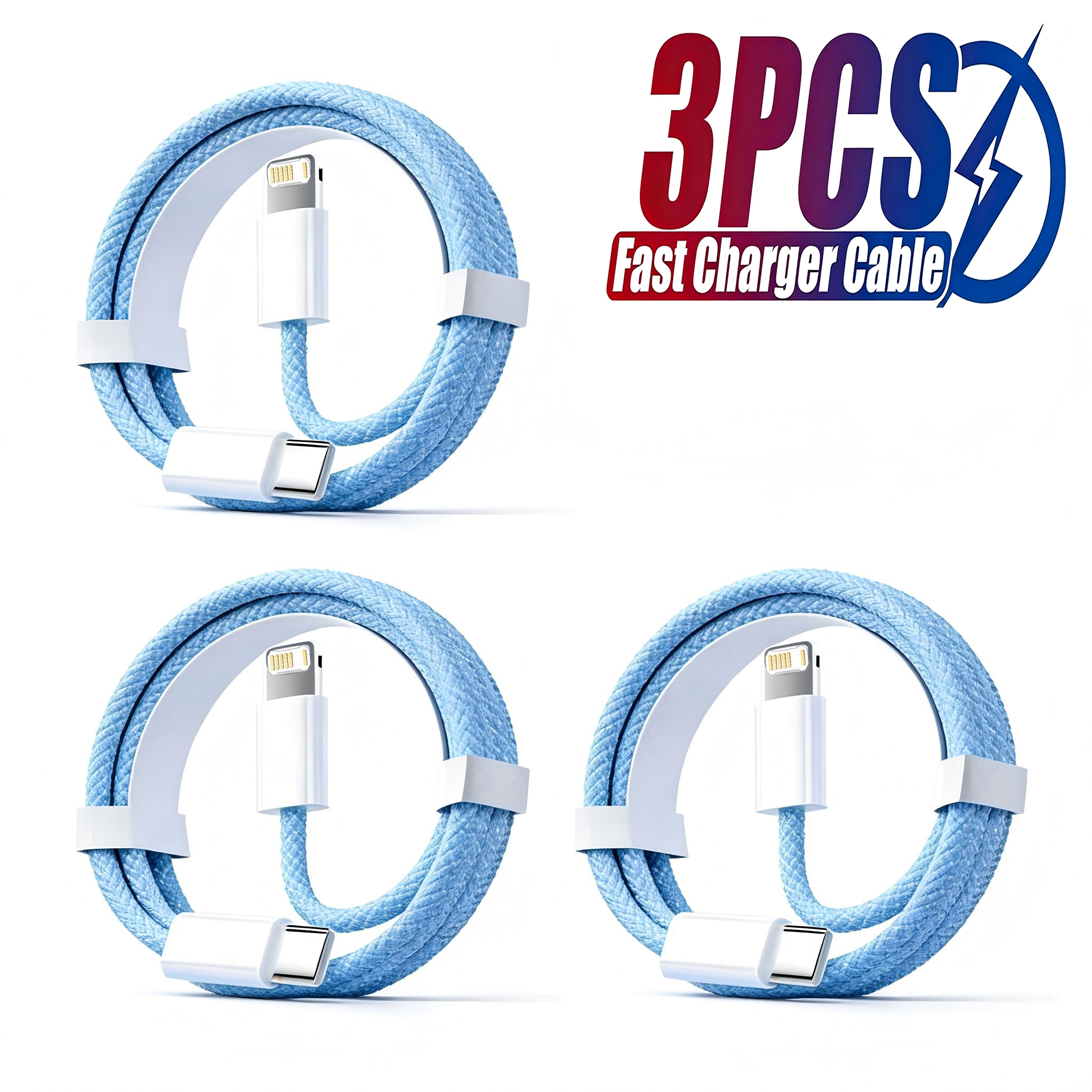 3PCS PD 30W USB Cable For iPho - Phone Accessories Online review and price
