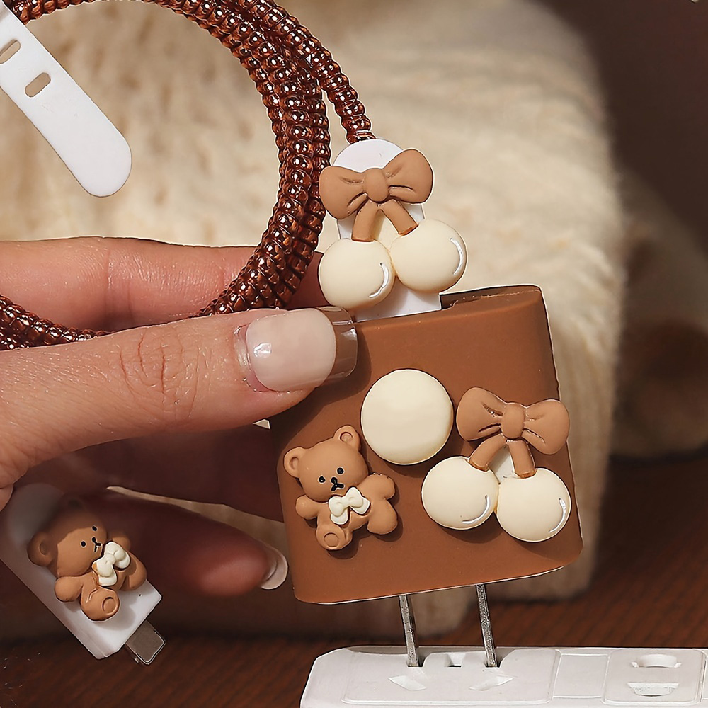 Cute Bear Charger Protector Ca - Phone Accessories Online review and price