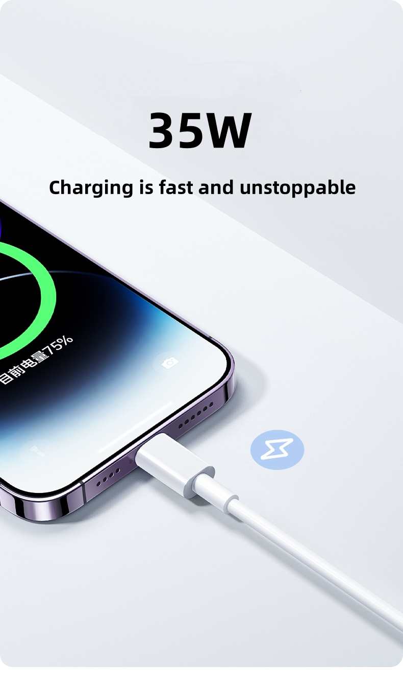 35W USB Cable For iPhone 14 13 - Phone Accessories Online review and price